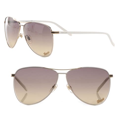 gucci white sunglasses